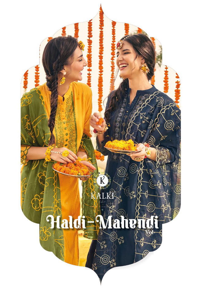 Kalki Haldi Mahendi Heavy Festive Wear Wholesale Readymade Suits